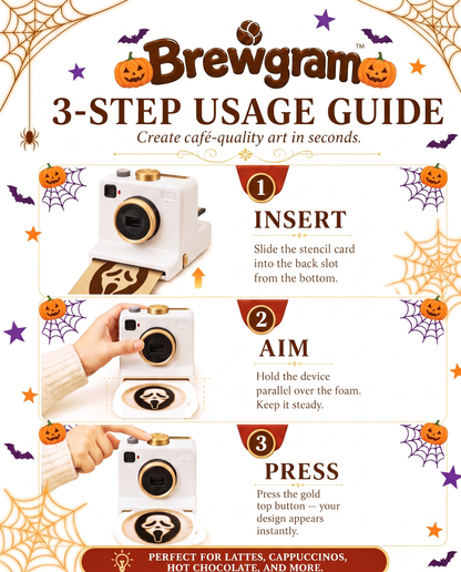 HauntBrew Coffee Photo Stencil Printer